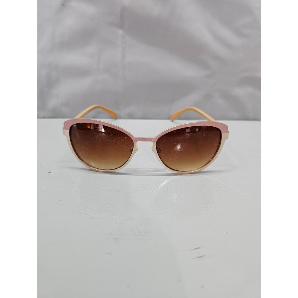 Pink Gold Cat Eye Sunglasses Brown Gradient Oversized LF19041-SMK-Y Women’s